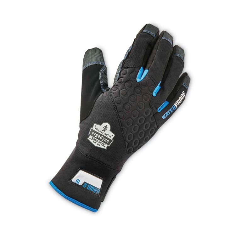ERGODYNE CORPORATION ProFlex 818WP Thermal WP Gloves with Tena-Grip, EN388: 3423X, 9" Long, Medium, Black, Pair (EGO17383) thumbnail 4