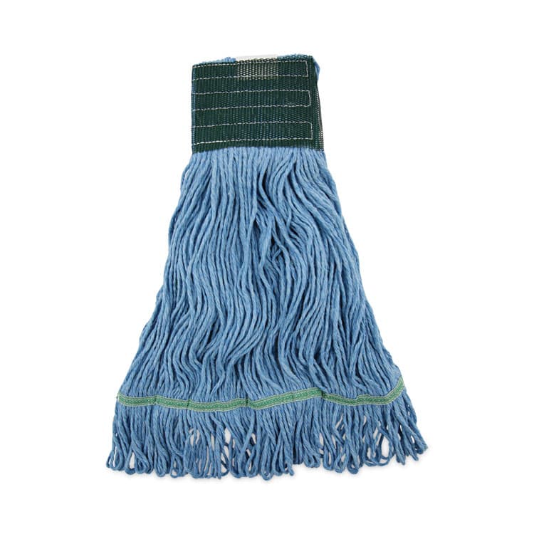 BOARDWALK Mop Head, Premium Standard Head, Cotton/Synthetic Fiber, Medium, Blue, 12/Carton (BWK402BL)