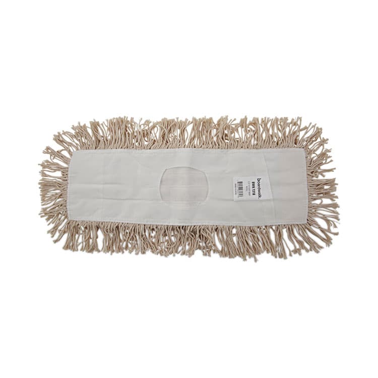 BOARDWALK Industrial Dust Mop Head, Hygrade Cotton, 18 x 5, White (BWK1318)