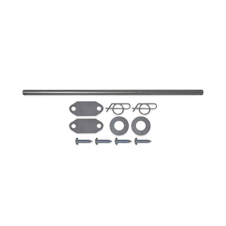 RUBBERMAID COMMERCIAL PROD. Mega BRUTE Waste Collector Replacement Axle Kit, Silver (SGS9W71L3)
