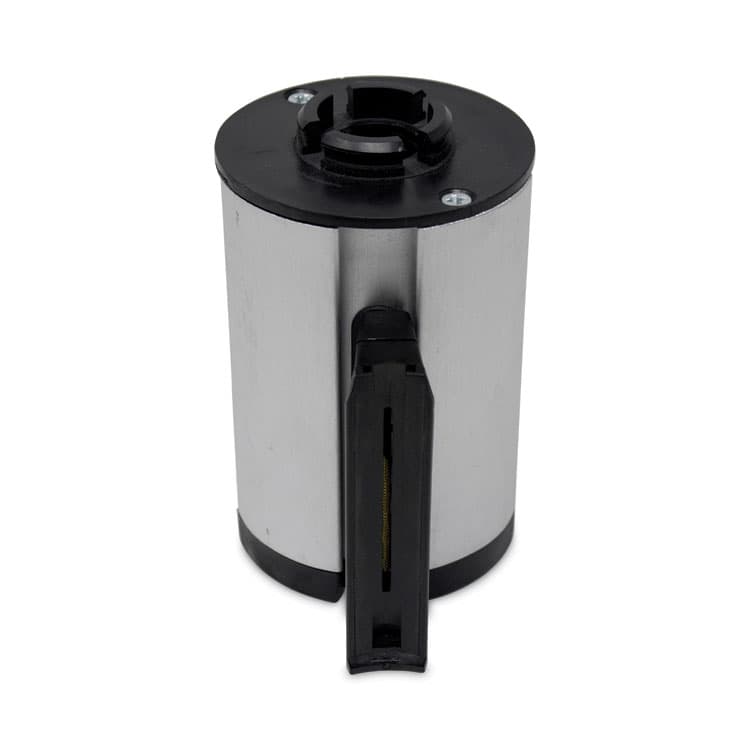 RUBBERMAID COMMERCIAL PROD. Cone Barricade System Replacement Belt Cassette, 7 ft, Yellow/Black/Silver (SGSFG6287L10000) thumbnail 4