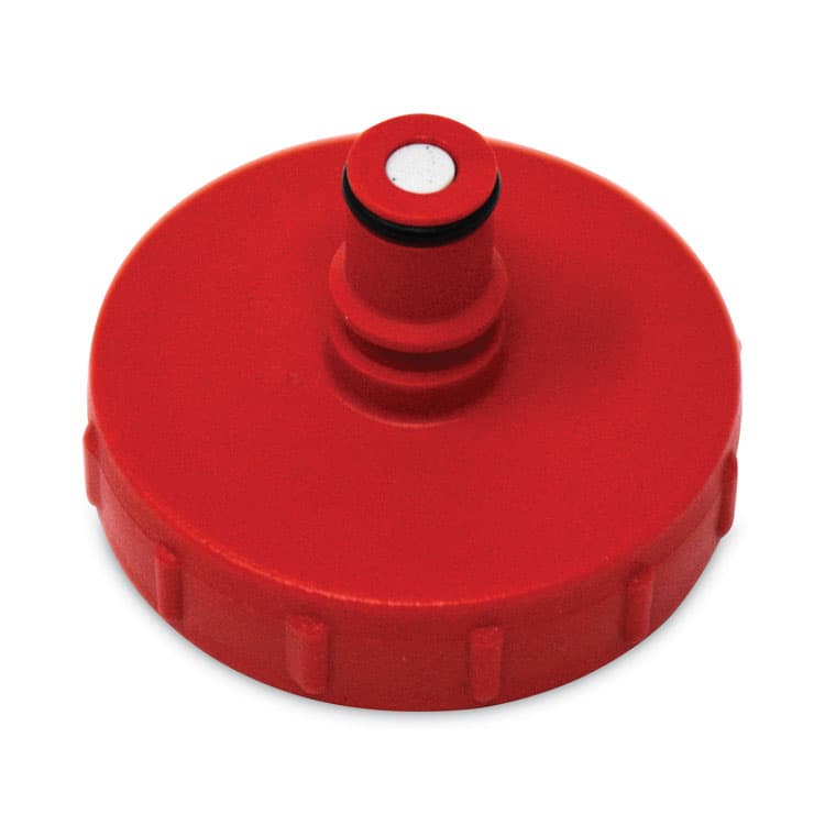 RUBBERMAID COMMERCIAL PROD. HYGEN PULSE Cleaning System Replacement Bottle Cap, Plastic, 2" Diameter x 1.75" h, Red (SGSFGQ969L10000)