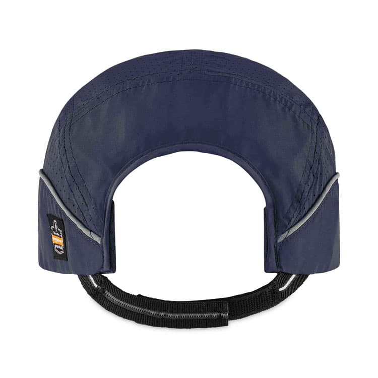 ERGODYNE CORPORATION Skullerz 8965 Lightweight Bump Cap Hat with LED Lighting, Short Brim, Navy (EGO23338) thumbnail 3