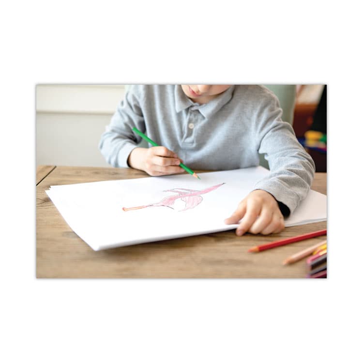 PACON CORPORATION White Drawing Paper, 47 lb Text Weight, 12 x 18, Pure White, 500/Ream (PAC4742) thumbnail 4