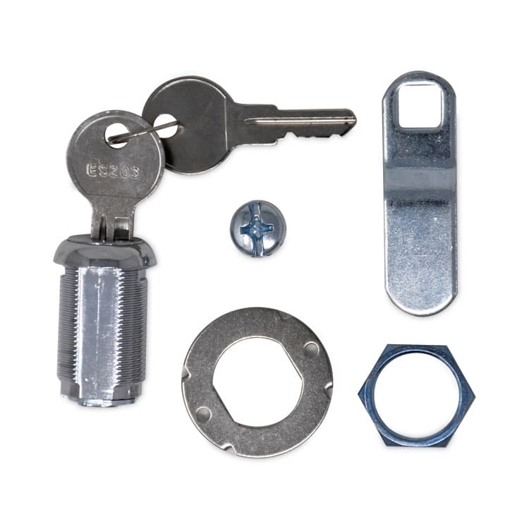 RUBBERMAID COMMERCIAL PROD. Replacement Lock and Keys for Housekeeping Carts, Silver (SGSFG6191L10000)
