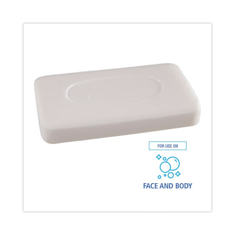 BOARDWALK Face and Body Amenity Soap, Unwrapped, Floral Scent, # 3 Bar, 144/Carton (BWKNO3UNWRAPA) thumbnail 2