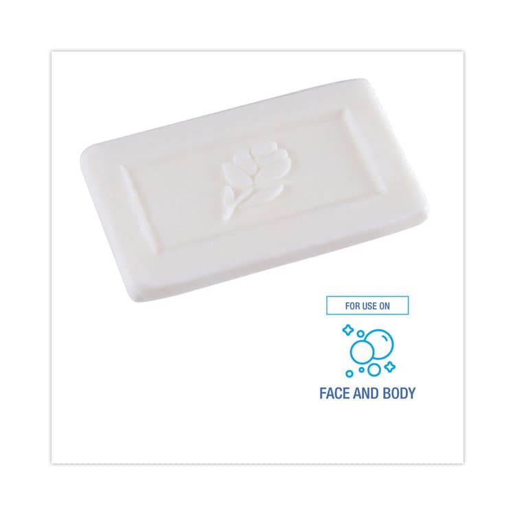 BOARDWALK Face and Body Amenity Soap, Flow Wrapped, Floral Scent, # 1/2 Bar, 1,000/Carton (BWKNO12SOAP) thumbnail 2