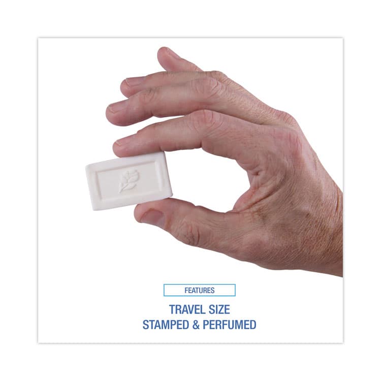 BOARDWALK Face and Body Amenity Soap, Flow Wrapped, Floral Scent, # 1/2 Bar, 1,000/Carton (BWKNO12SOAP) thumbnail 3