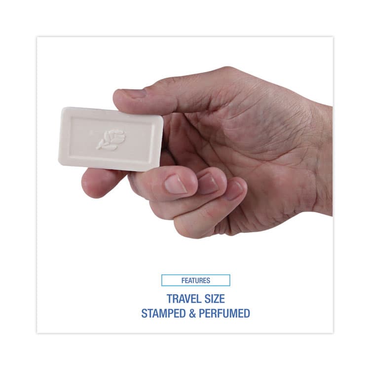 BOARDWALK Face and Body Amenity Soap, Flow Wrapped, Floral Scent, # 3/4 Bar, 1,000/Carton (BWKNO34SOAP) thumbnail 3