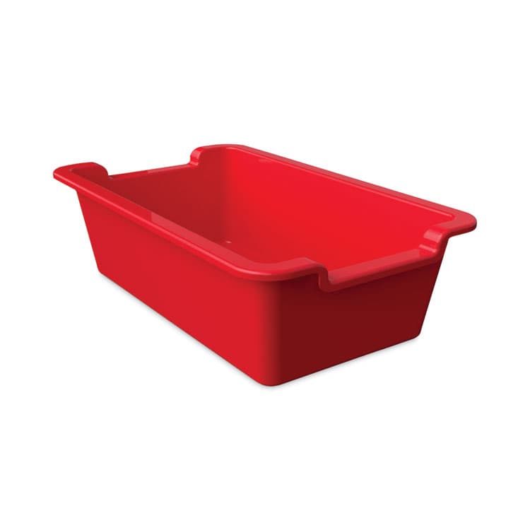 DEFLECTO CORPORATION Antimicrobial Rectangle Storage Bin, Red (DEF39510RED)