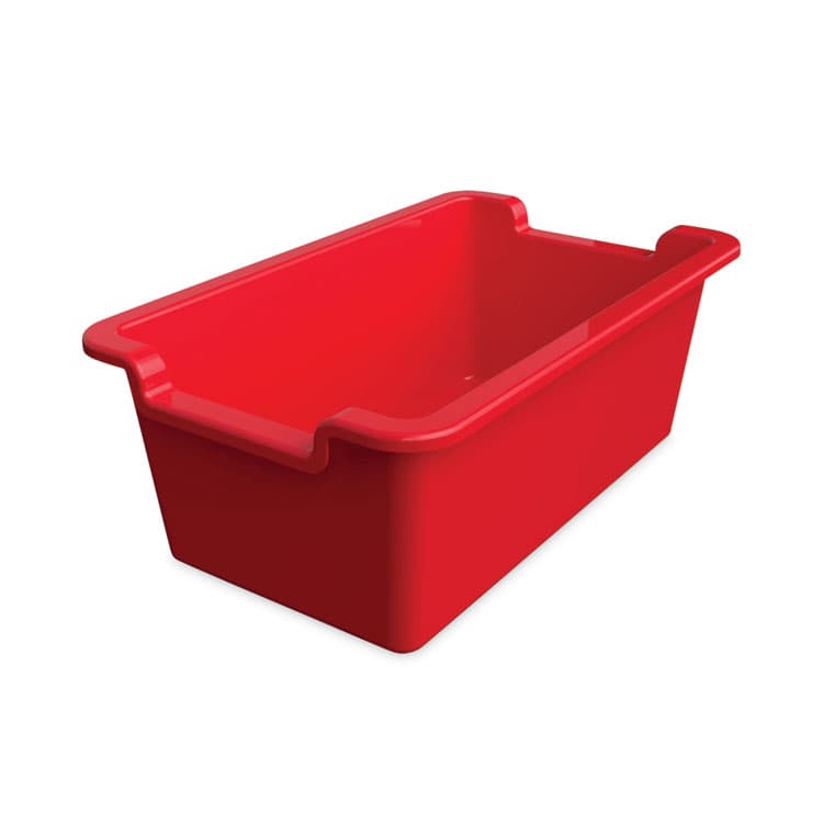 DEFLECTO CORPORATION Antimicrobial Rectangle Storage Bin, Red (DEF39510RED) thumbnail 2