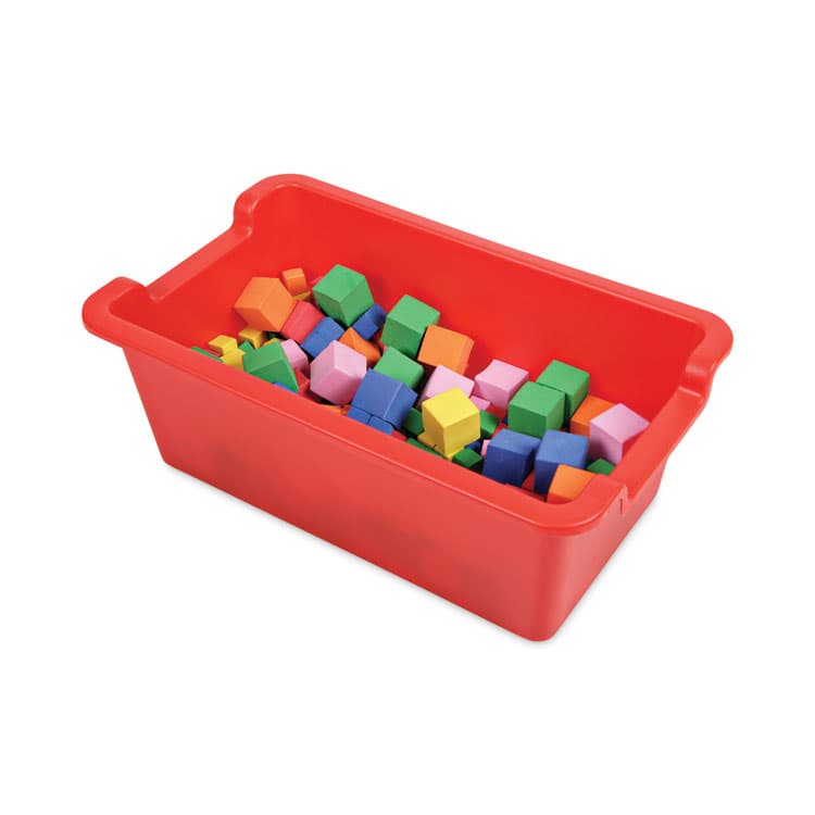 DEFLECTO CORPORATION Antimicrobial Rectangle Storage Bin, Red (DEF39510RED) thumbnail 3