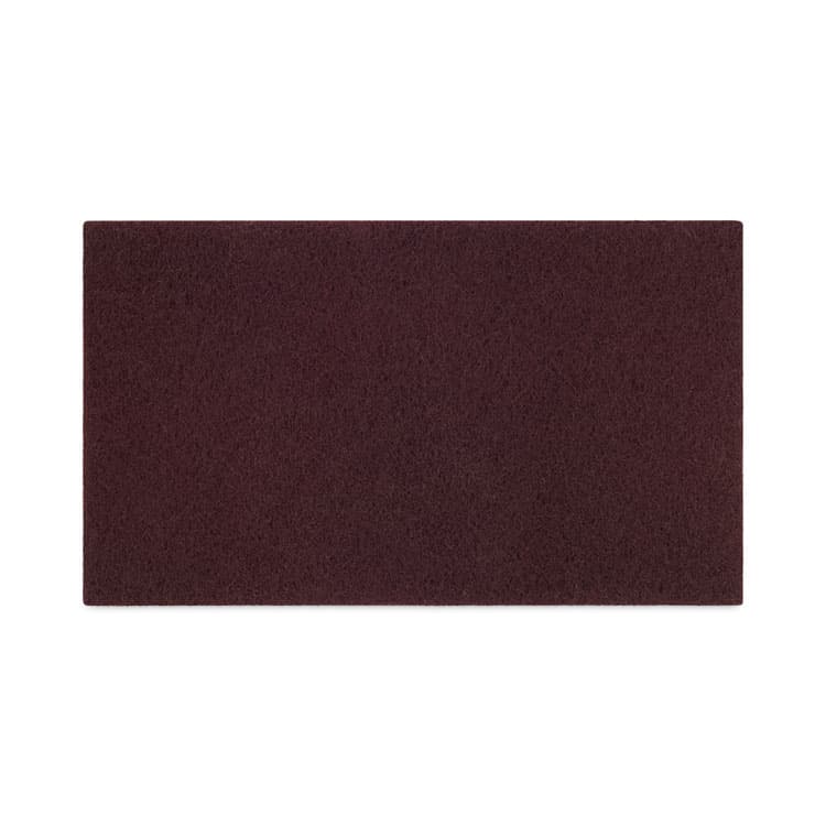 BOARDWALK Deep Scrub Pads, 28 x 14, Maroon, 10/Carton (BWKSPP1428)