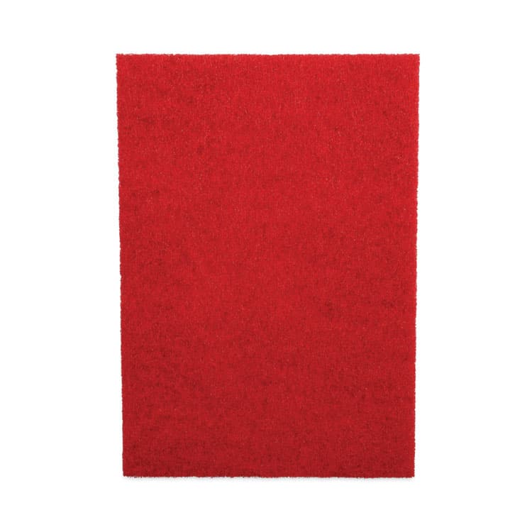 BOARDWALK Buffing Floor Pads, 20 x 14, Red, 10/Carton (BWK402014RED)