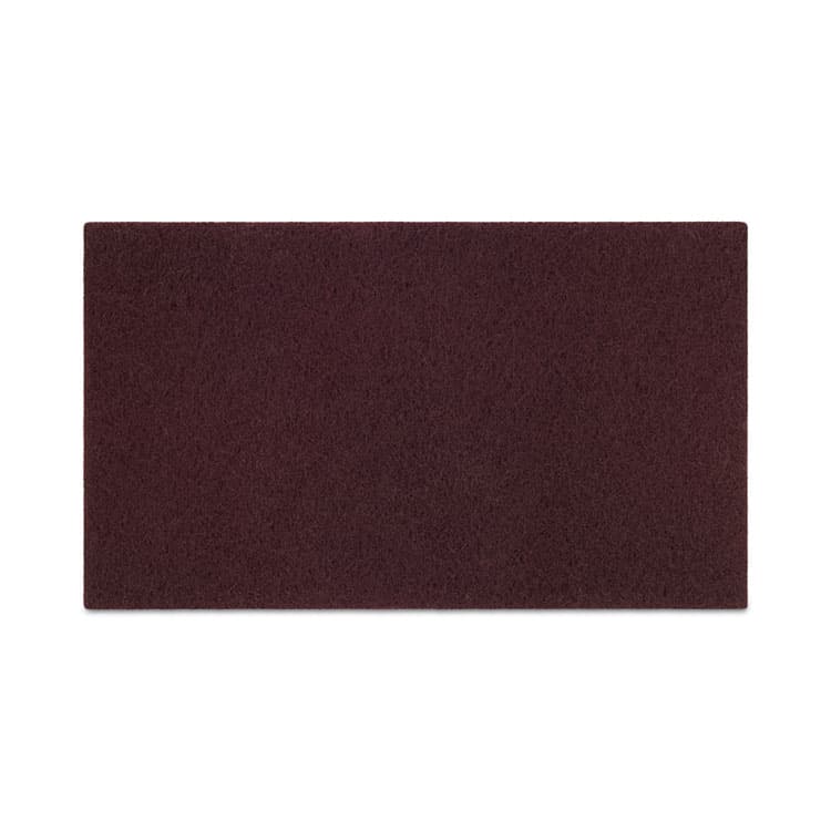 BOARDWALK Deep Scrub Pads, 20 x 14, Maroon, 10/Carton (BWKSPP1420)