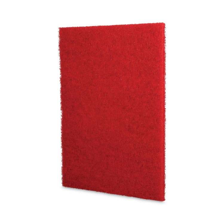 BOARDWALK Buffing Floor Pads, 20 x 14, Red, 10/Carton (BWK402014RED) thumbnail 2