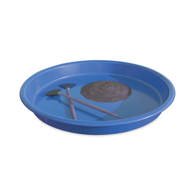 DEFLECTO CORPORATION Little Artist's Antimicrobial Craft Tray, 13" Dia., Blue (DEF39514BLU) thumbnail 4