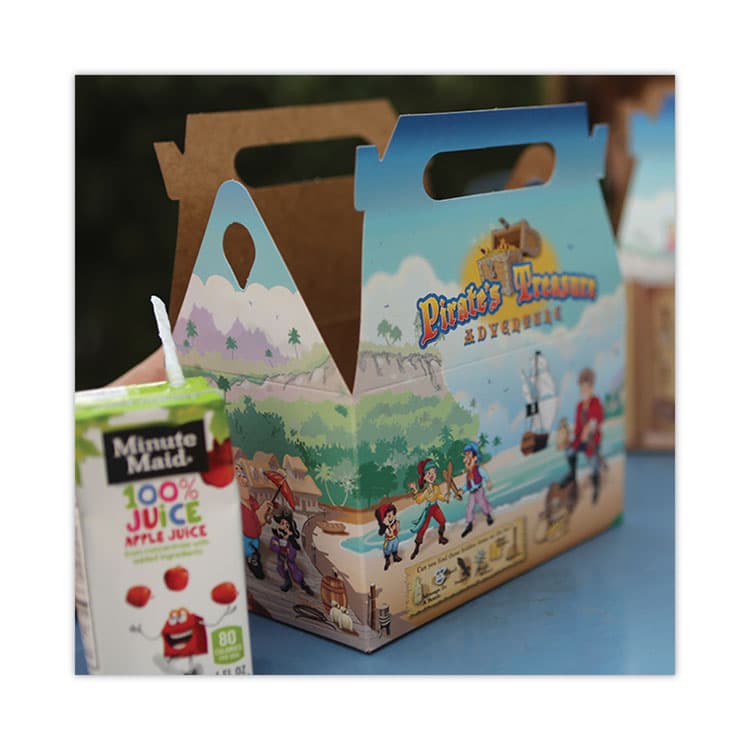 SOUTHERN CHAMPION TRAY Pirate Kid's Meal Barn Boxes, 6.43 x 4 x 3.75, Brown, Paper, 96/Carton (SCH2793) thumbnail 3