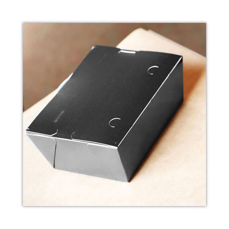 SOUTHERN CHAMPION TRAY ChampPak Carryout Boxes, 7.75 x 5.5 x 2.5, Black, Paper, 200/Carton (SCH0753) thumbnail 2