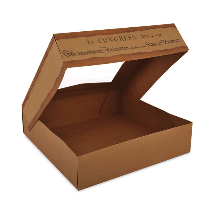 SOUTHERN CHAMPION TRAY Window Flag Design Pie Boxes, 8 x 8 x 2.5, White, Paper, 150/Carton (SCH2480) thumbnail 3