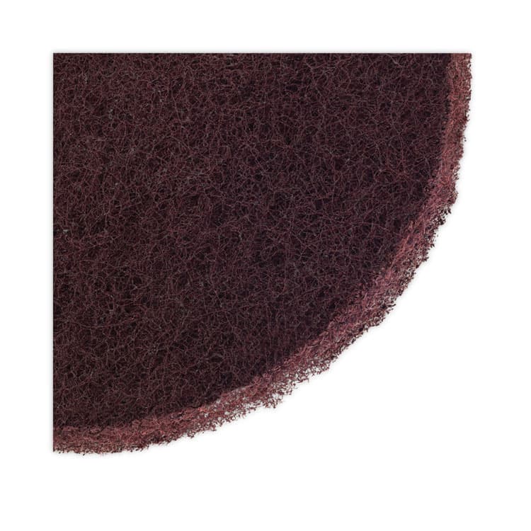 BOARDWALK Deep Scrub Pads, 16" Diameter, Maroon, 10/Carton (BWKSPP16) thumbnail 2