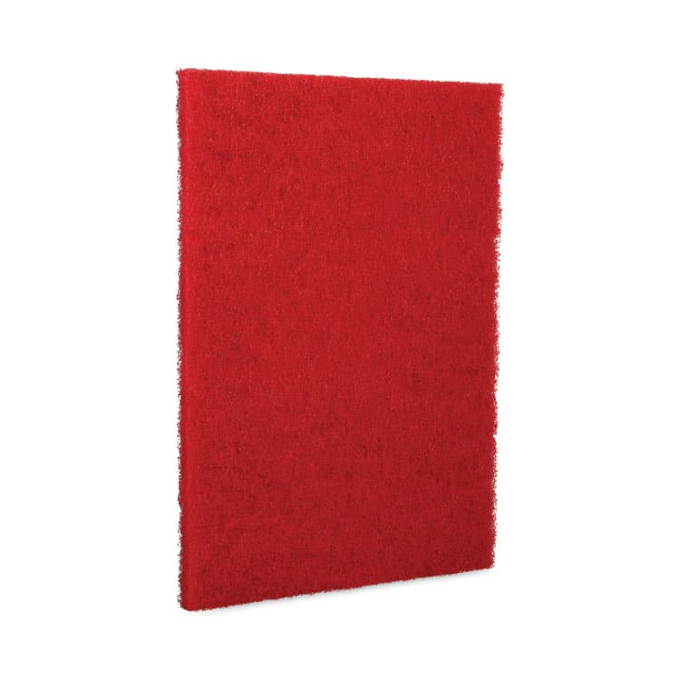 BOARDWALK Buffing Floor Pads, 28 x 14, Red, 10/Carton (BWK402814RED) thumbnail 4