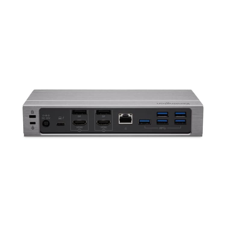 KENSINGTON SD5600T Thunderbolt 3 and USB-C Dual 4K Hybrid Docking Station, Black/Silver (KMWK34009NA) thumbnail 4