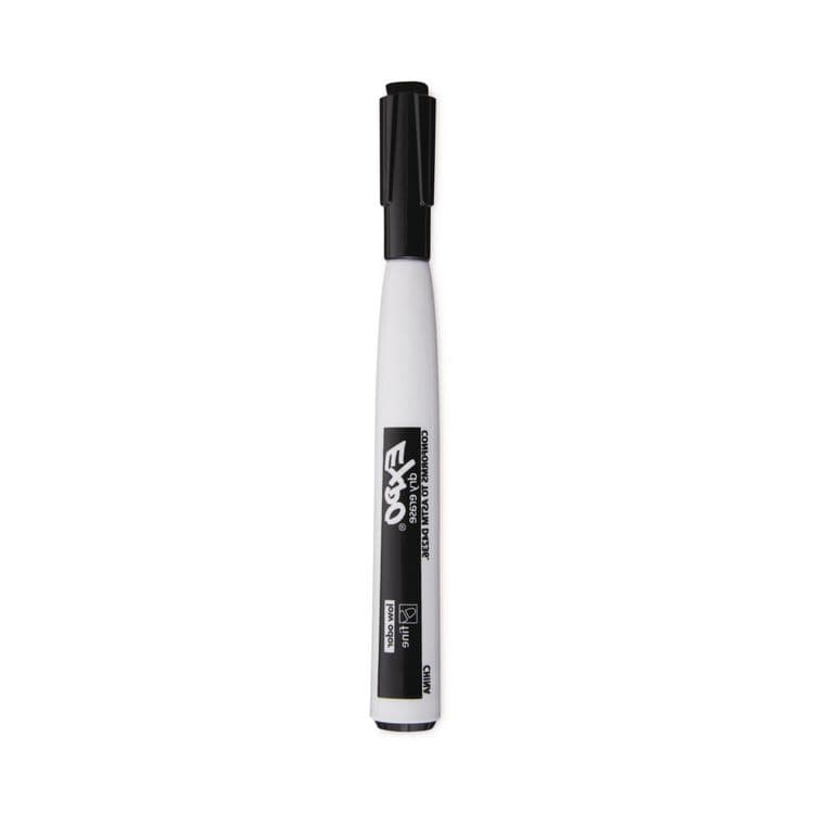 SANFORD Magnetic Dry Erase Marker, Fine Bullet Tip, Black, 4/Pack (SAN1944745)