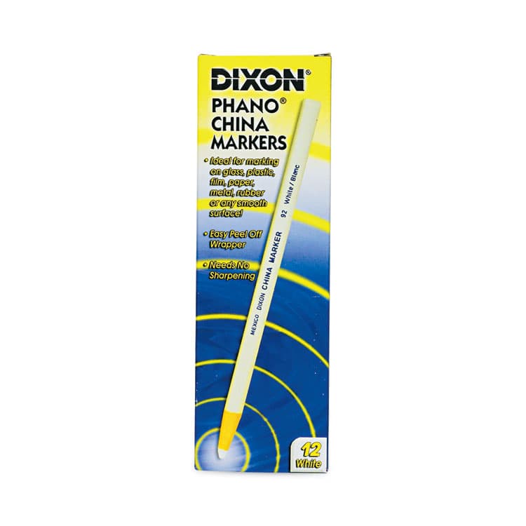 DIXON TICONDEROGA CO. China Marker, White, Dozen (DIX000920002) thumbnail 3