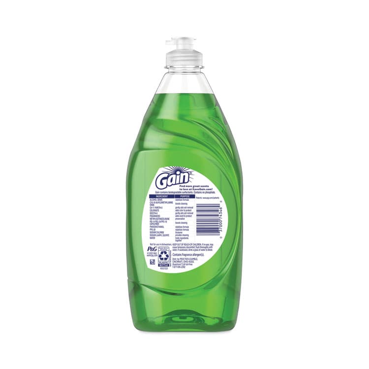 PROCTER & GAMBLE Dishwashing Liquid, Gain Original, 38 oz Bottle, 8/Carton (PGC74346) thumbnail 2