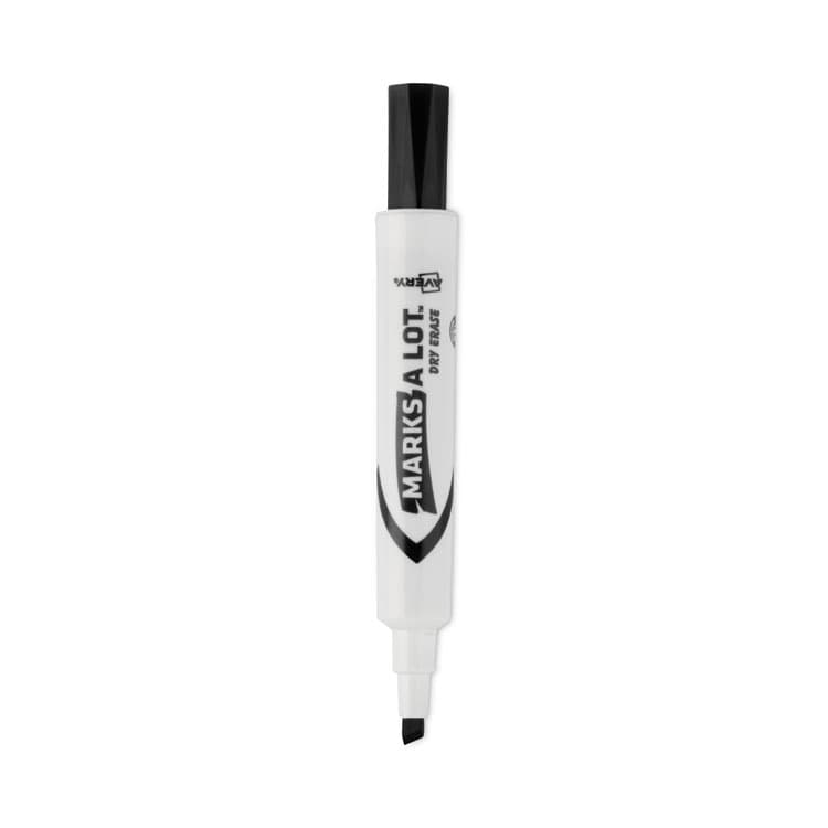 AVERY PRODUCTS CORPORATION MARKS A LOT Desk-Style Dry Erase Marker Value Pack, Broad Chisel Tip, Black, 36/Pack (98207) (AVE98207)