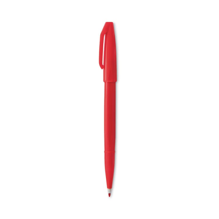 PENTEL OF AMERICA Sign Pen Fine Point Color Marker, Extra-Fine Bullet Tip, Red, Dozen (PENS520B) thumbnail 2