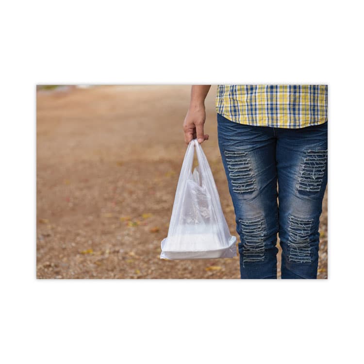 DART Insulated Foam Hinged Lid Containers, 9.01 x 9.4 x 3, White, 100/Pack, 2 Packs/Carton (DCC90HT1) thumbnail 4