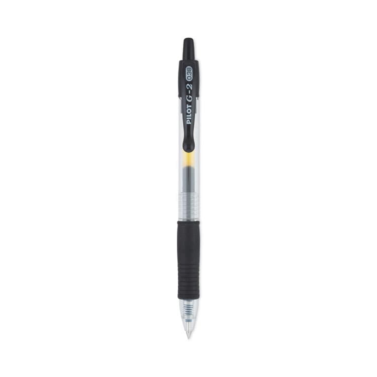 PILOT CORP. OF AMERICA G2 Premium Gel Pen Convenience Pack, Retractable, Extra-Fine 0.38 mm, Black Ink, Smoke/Black Barrel, Dozen (PIL31277)