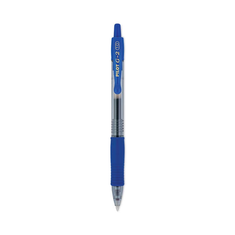 PILOT CORP. OF AMERICA G2 Premium Gel Pen, Retractable, Bold 1 mm, Blue Ink, Smoke/Blue Barrel, Dozen (PIL31257)