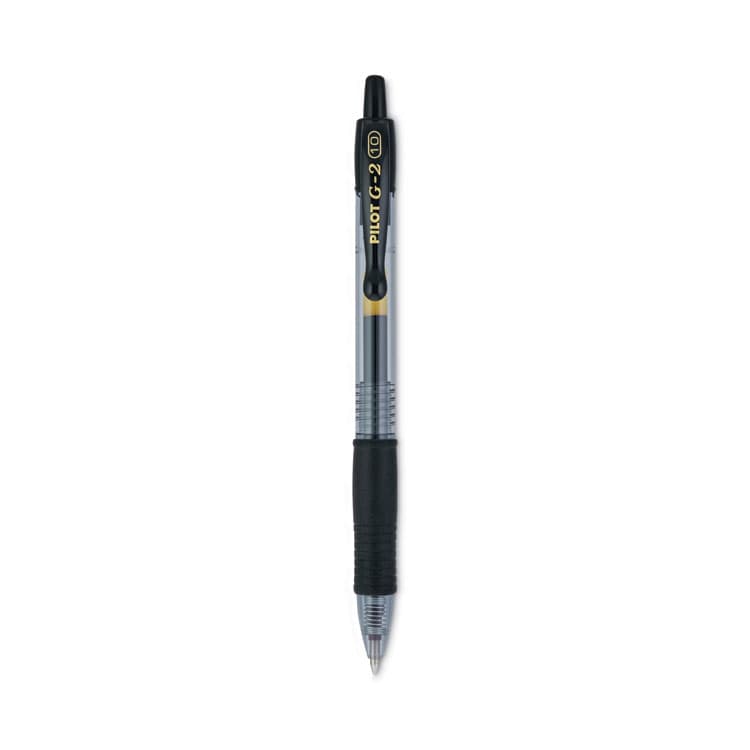 PILOT CORP. OF AMERICA G2 Premium Gel Pen, Retractable, Bold 1 mm, Black Ink, Smoke/Black Barrel, Dozen (PIL31256)