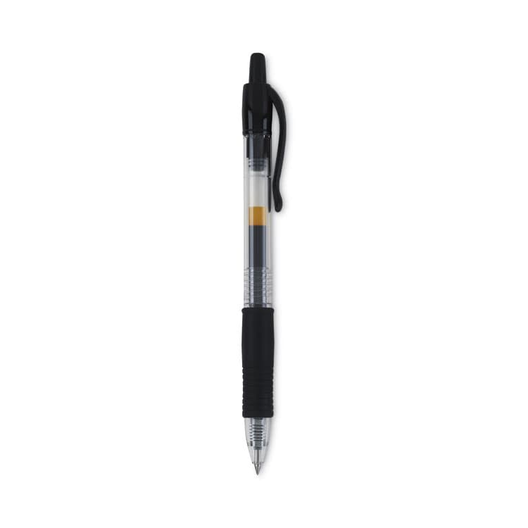 PILOT CORP. OF AMERICA G2 Premium Gel Pen, Retractable, Extra-Fine 0.5 mm, Black Ink, Smoke/Black Barrel, Dozen (PIL31002) thumbnail 4