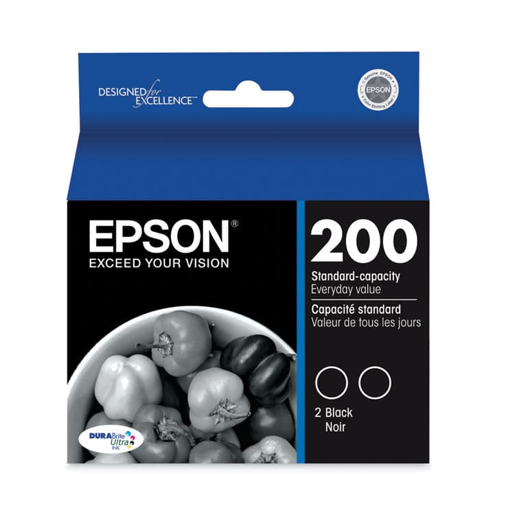 EPSON AMERICA, . T200120D2 (T200) DURABrite Ultra Ink, 175 Page-Yield, Black (EPST200120D2)