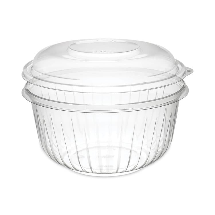 DART PresentaBowls Bowl/Lid Combo-Paks, 48 oz, Clear, Plastic, 126/Carton (DCCC48BCD)