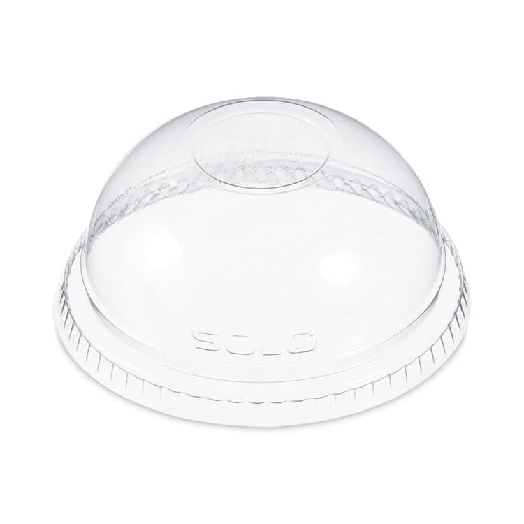 DART Plastic Dome Lid, Fits 9 oz to 10 oz Cold Cups, Clear, 1,000/Carton (DCCDNR610)