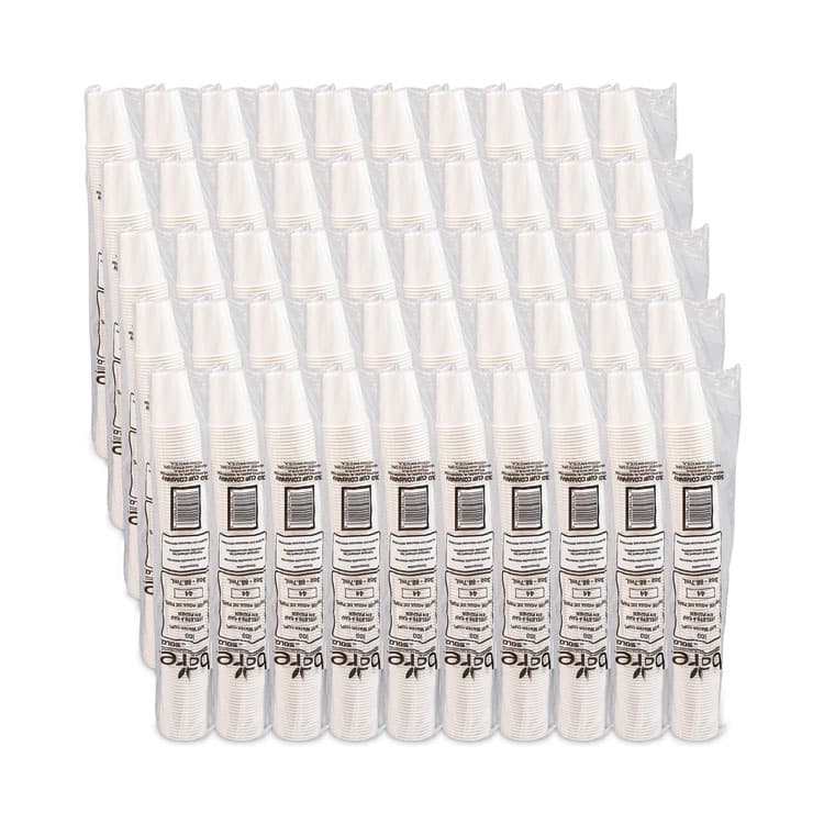 DART Paper Water Cups, 3 oz, White, 100/Pack (SCC44) thumbnail 4