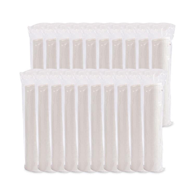 DART Lift Back and Lock Tab Cup Lids for Foam Cups, Fits 10 oz Solo Trophy Hot/Cold Drink Cups, Plastic, White, 2,000/Carton (SCCDLX10R) thumbnail 4