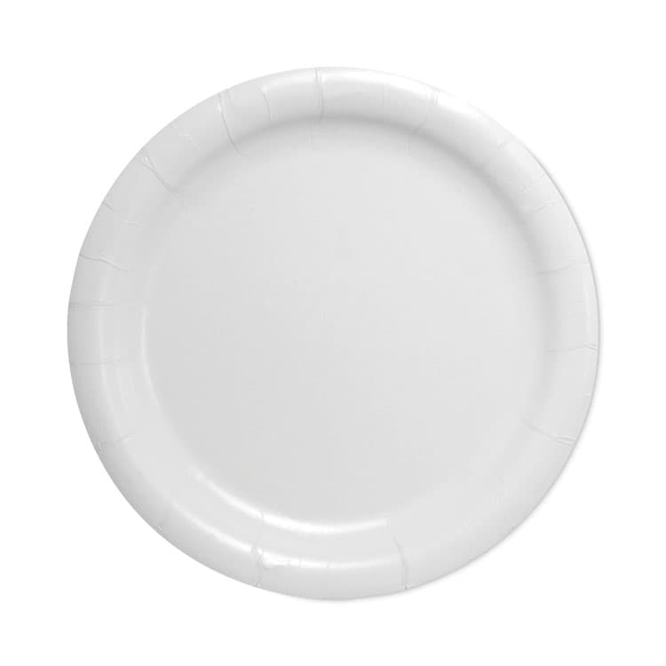 DART Bare Eco-Forward Clay-Coated Paper Dinnerware, ProPlanet Seal, Plate, 9" dia, White, 500/Carton (SCCHP9S)