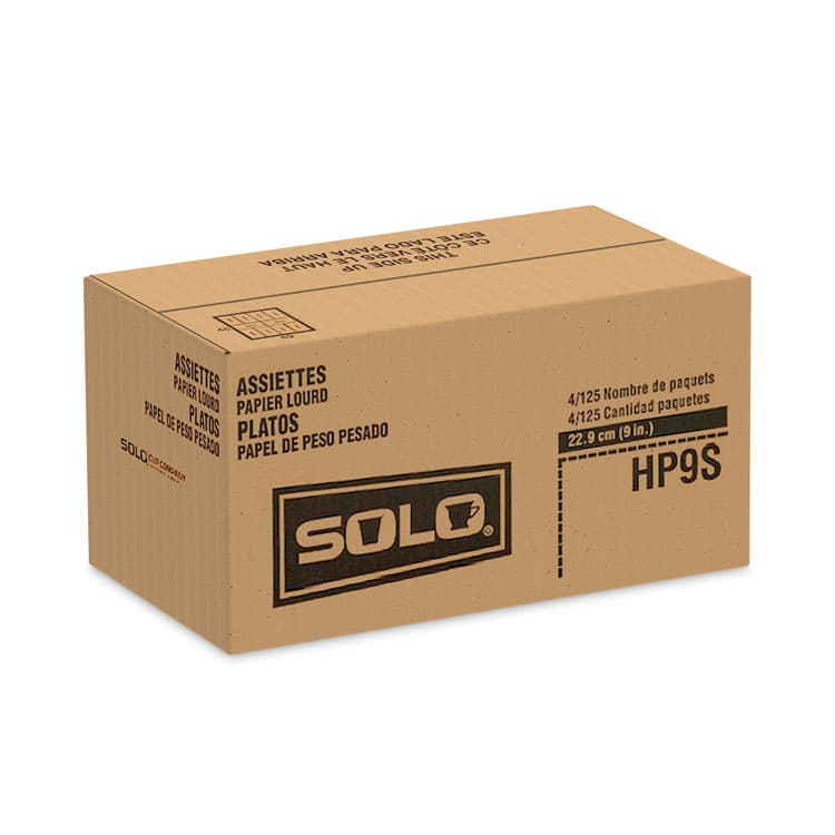 DART Bare Eco-Forward Clay-Coated Paper Dinnerware, ProPlanet Seal, Plate, 9" dia, White, 500/Carton (SCCHP9S) thumbnail 3