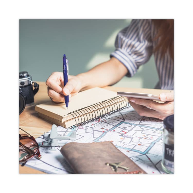 PILOT CORP. OF AMERICA FriXion Clicker Erasable Gel Pen, Retractable, Fine 0.7 mm, Assorted Ink and Barrel Colors, 8/Pack (PIL13285) thumbnail 3