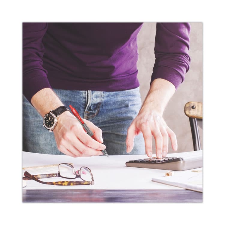 PILOT CORP. OF AMERICA G2 Premium Gel Pen, Retractable, Extra-Fine 0.38 mm, Red Ink, Smoke/Red Barrel (PIL31279) thumbnail 4