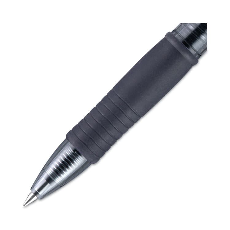 PILOT CORP. OF AMERICA G2 Premium Gel Pen, Retractable, Fine 0.7 mm, Navy Blue Ink, Smoke/Blue Barrel, Dozen (PIL31187) thumbnail 4