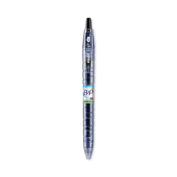 PILOT CORP. OF AMERICA B2P Bottle-2-Pen Recycled Gel Pen, Retractable, Fine 0.7 mm, Black Ink, Translucent Blue Barrel (PIL31600)
