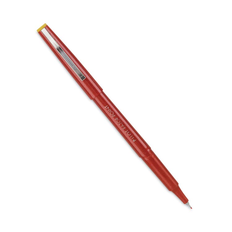 PILOT CORP. OF AMERICA Razor Point Fine Line Porous Point Pen, Stick, Extra-Fine 0.3 mm, Red Ink, Red Barrel, Dozen (PIL11007) thumbnail 4
