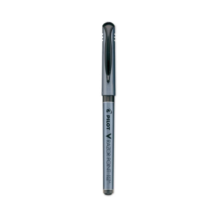 PILOT CORP. OF AMERICA V Razor Point Liquid Ink Porous Point Pen, Stick, Extra-Fine 0.5 mm, Black Ink, Gray/Smoke Barrel, Dozen (PIL11020) thumbnail 3